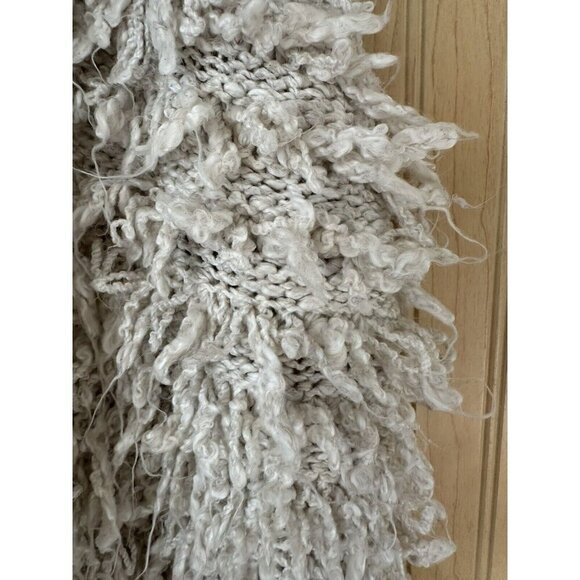Abercrombie Kids Shaggy Fringe Open Front Sweater Vest Size 11 / 12 Boho Hippie - Picture 2 of 8